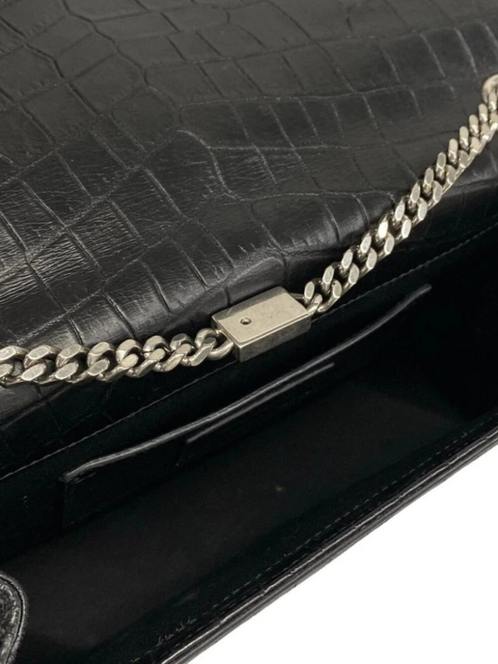 SAINT LAURENT PARIS Kate Medium 354119 Black Leather Shoulder Bag - Picture 14 of 15